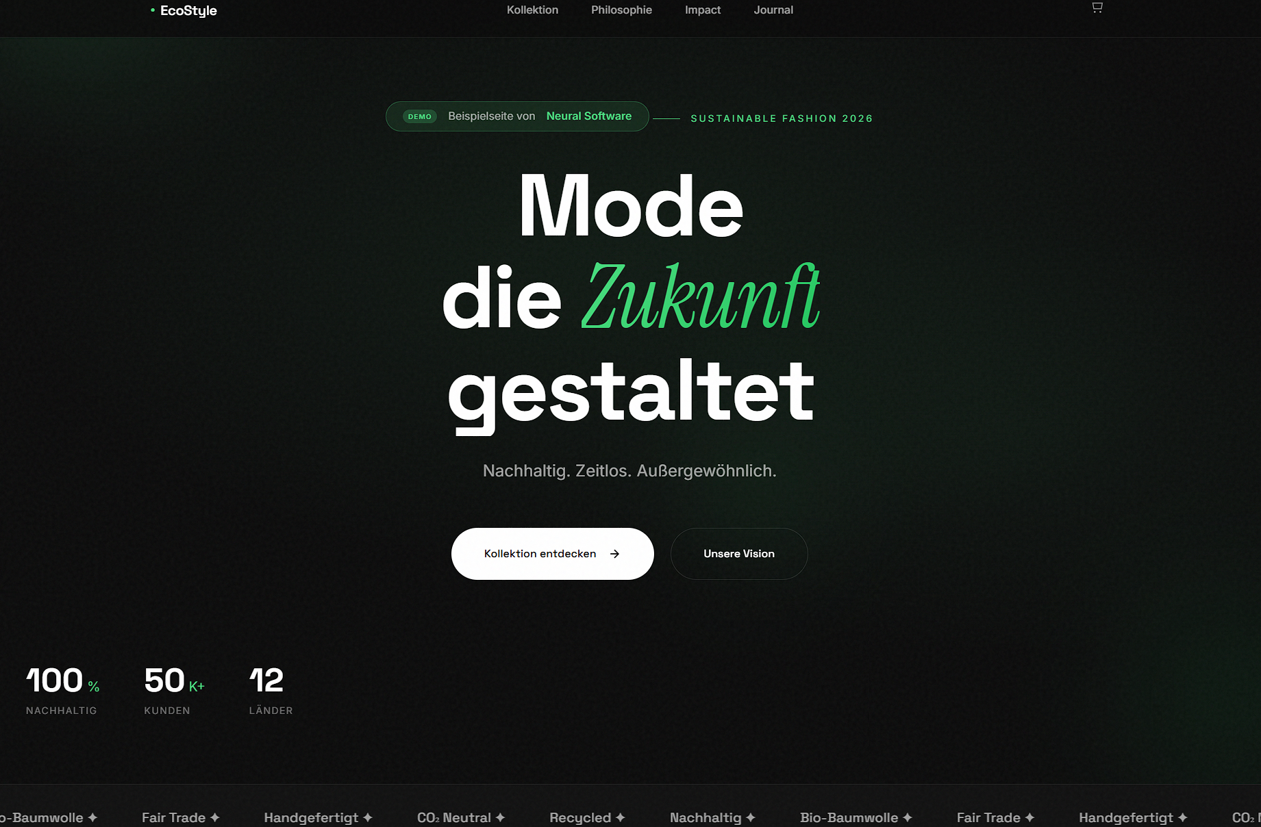 EcoStyle Fashion Shop Preview