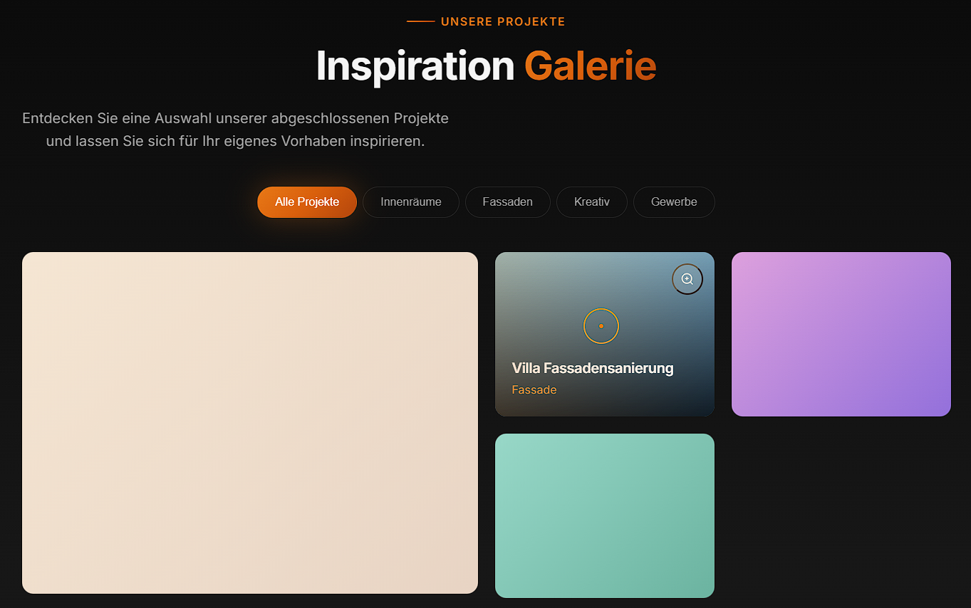 Malereibetrieb Müller Website Preview